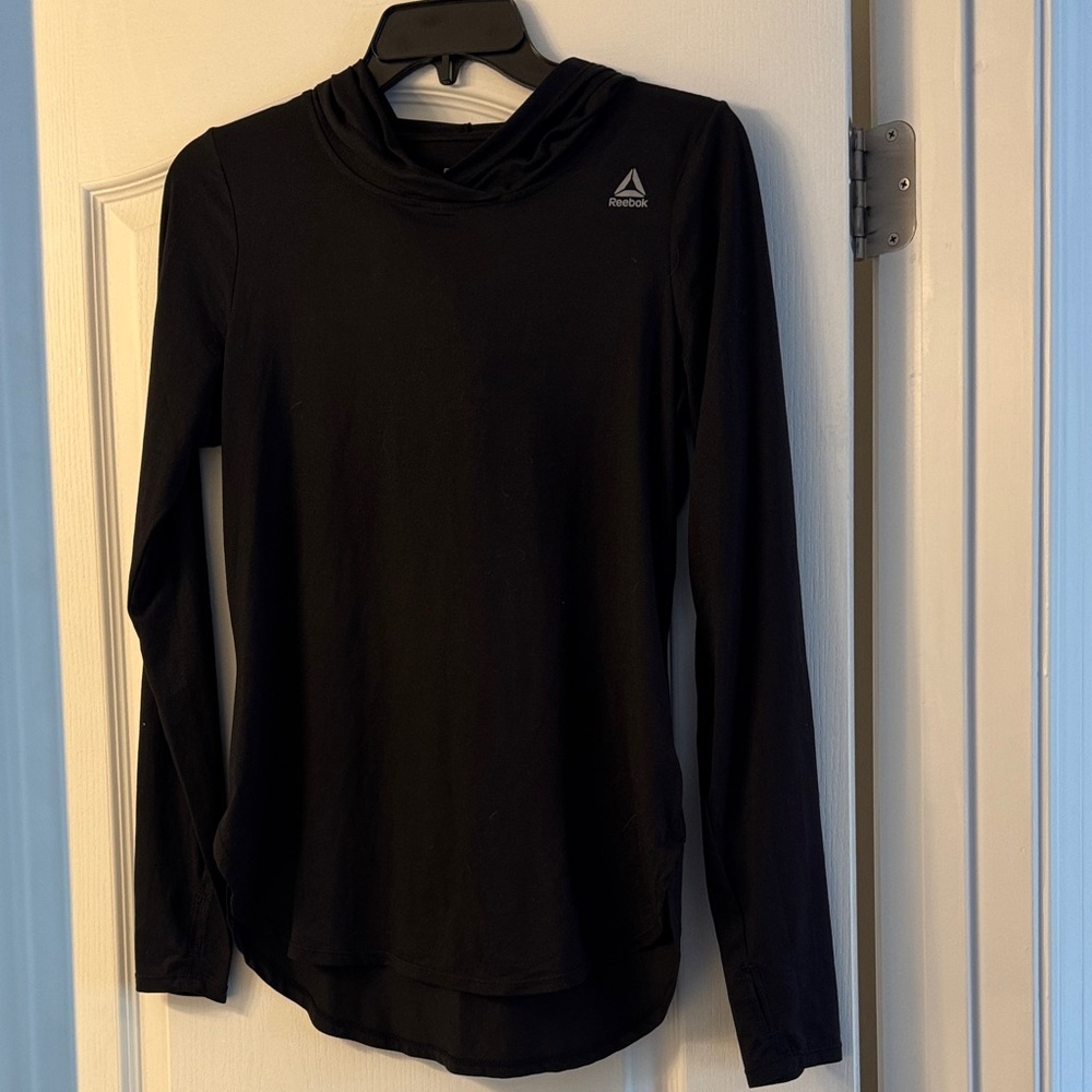 Reebok Women's Black Hoodie Shirt